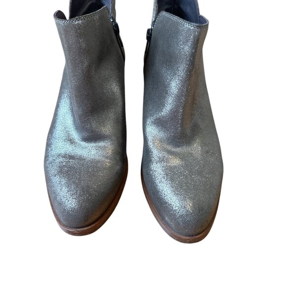 Garnet Hill alessandra gold metallic leather booties - Picture 7 of 9